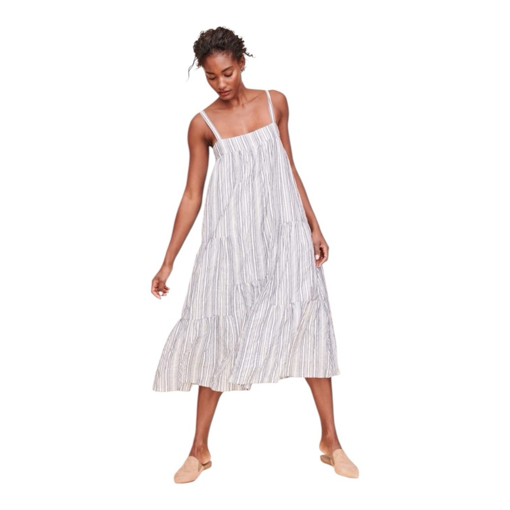 Jenni Kayne Dress Women's XS Sleeveless Lined Resort Beach Sun Vacation Midi